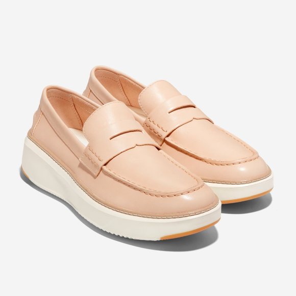 Cole Haan Men\'s GrandPro TopSpin Beige Leather Penny Loafers - 11.5M -New in Box main image 4